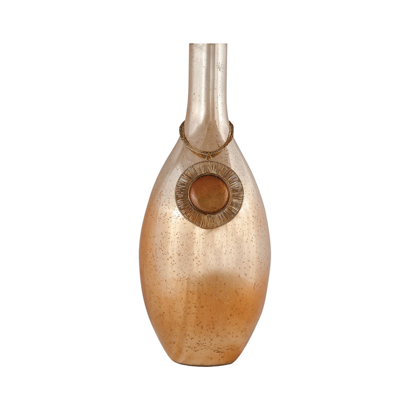8468-068 Vase Kothon 19-Inch Glass Vase In Blonde Sparrow Vase/Urn - RauFurniture.com
