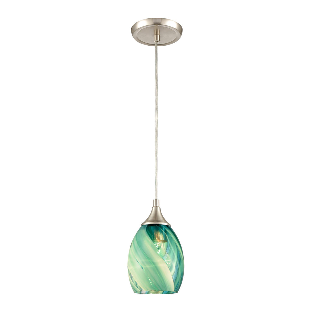 Caress - Mini Pendant - Satin Nickel