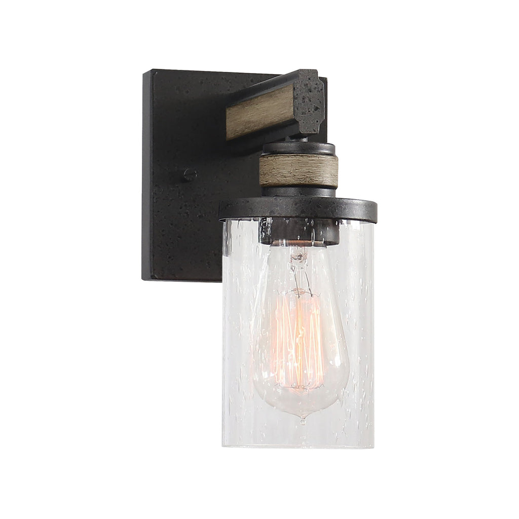 Beaufort - Vanity Light - Anvil Iron, Distressed Antique Graywood, Distressed Antique Graywood
