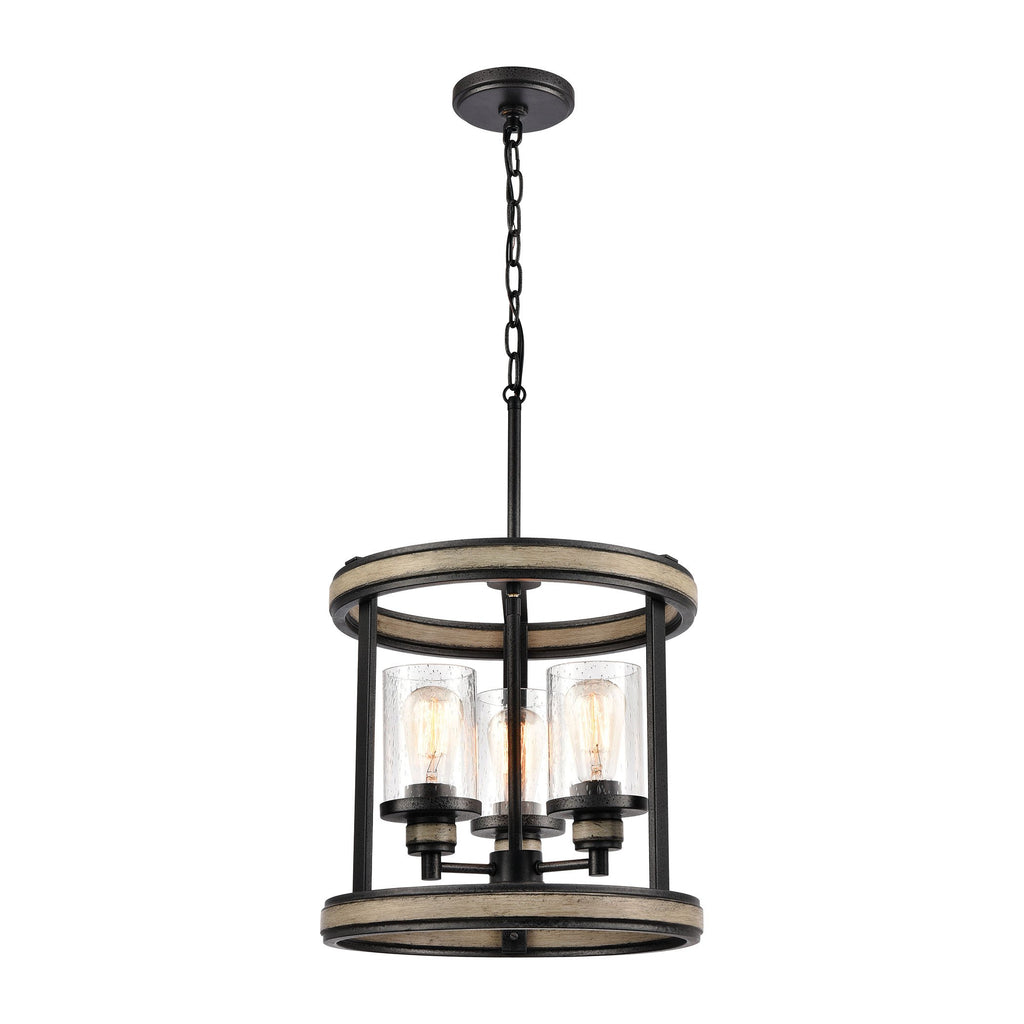 Beaufort - Pendant - Anvil Iron, Distressed Antique Graywood, Distressed Antique Graywood