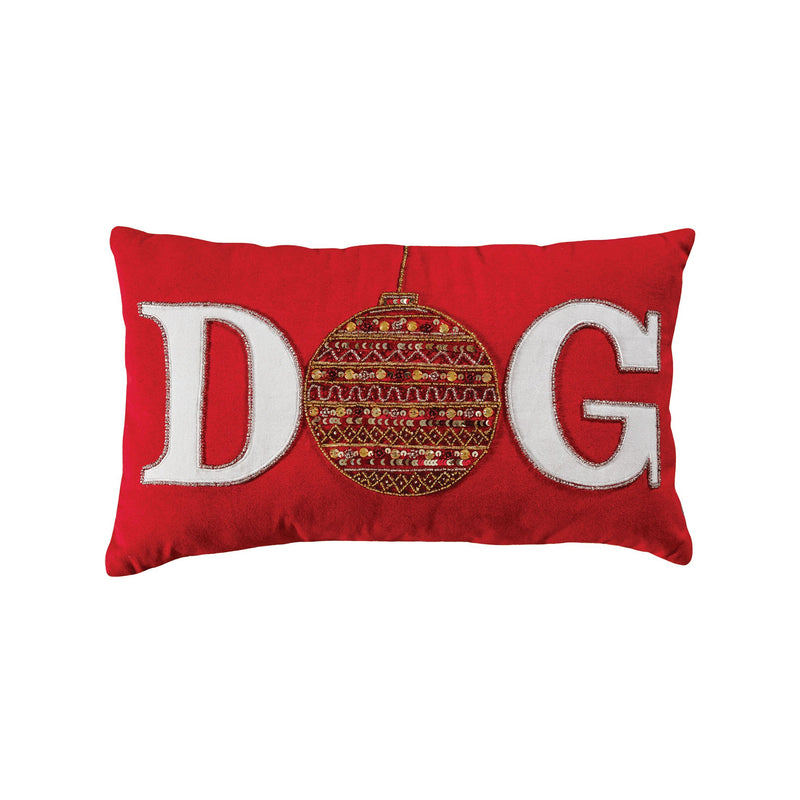 907197 - Ornamental DOG 20x12 Pillow - COVER ONLY
