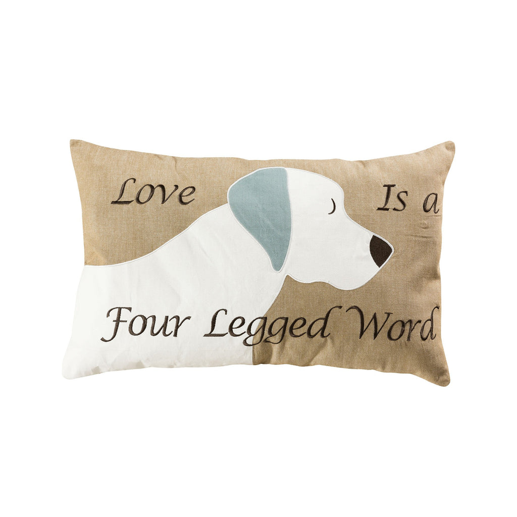 907791 - Dog Love 16x26 Lumbar Pillow - COVER ONLY