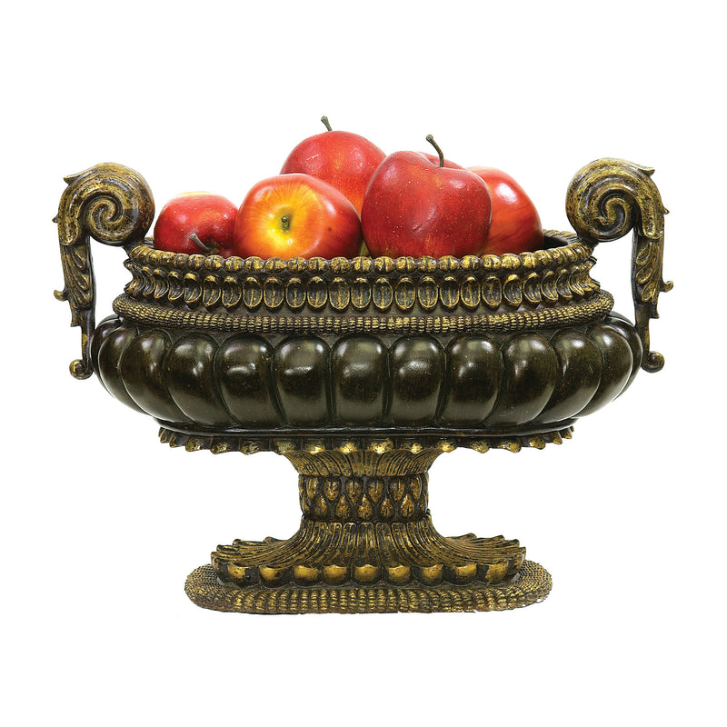 91-1260  Mediterranean Decorative Centerpiece Display Bowl Tray - RauFurniture.com