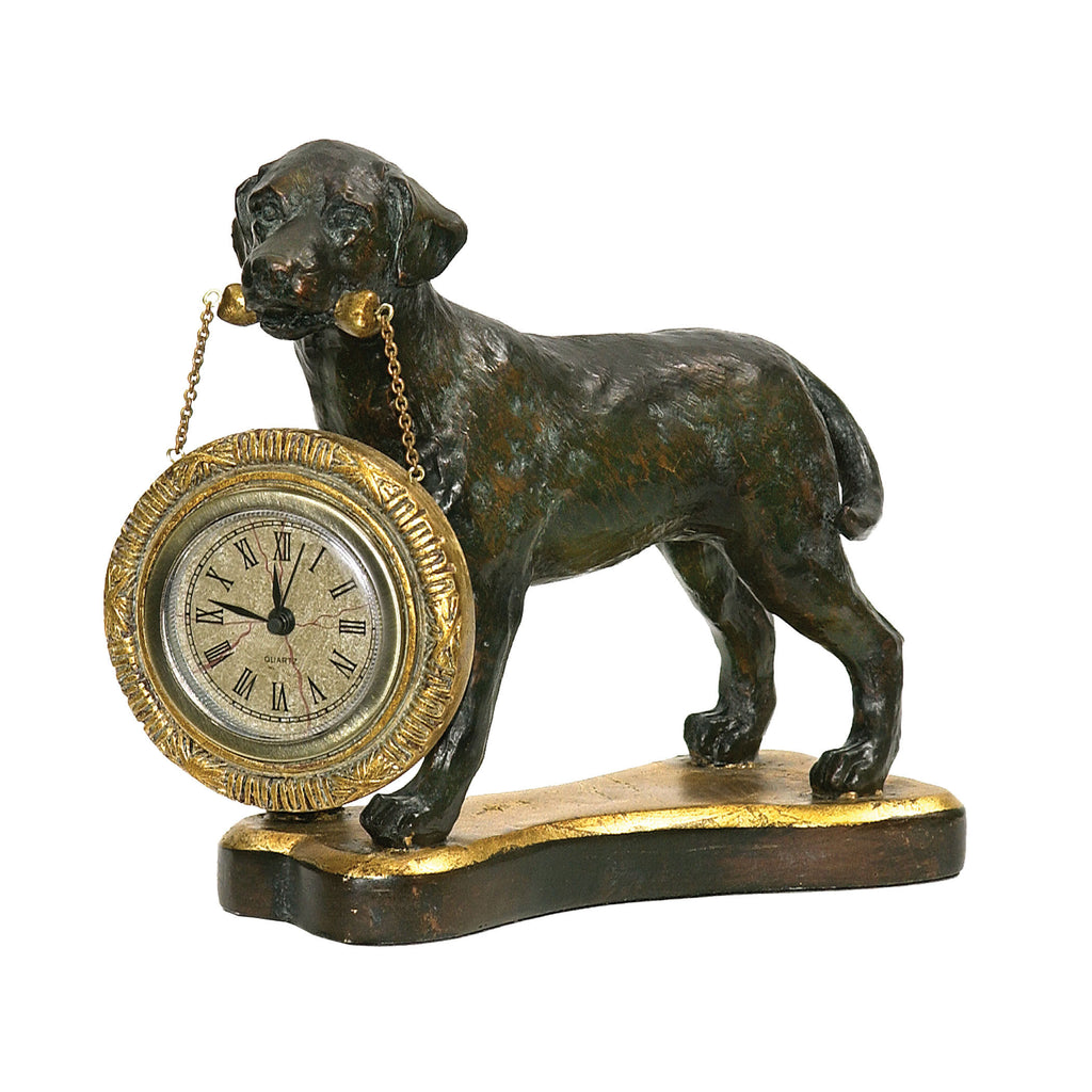 91-1647  Labrador Retriever Desk Display Clock Clock - RauFurniture.com