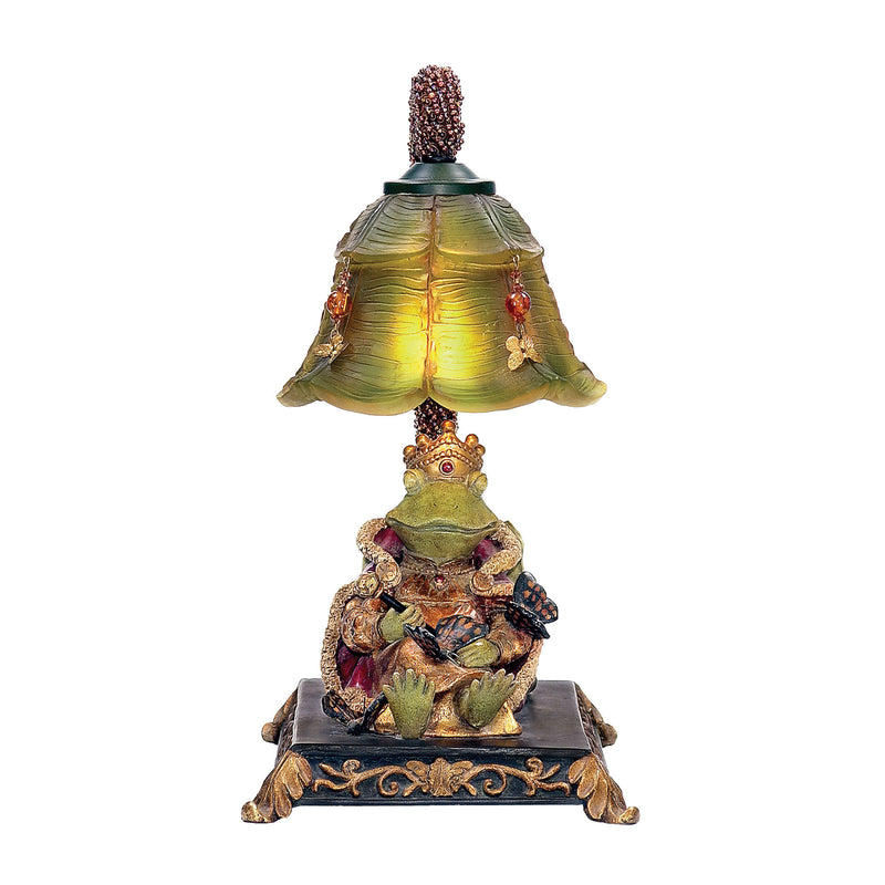 91-331  Resting Queen Frog Mini Accent Table Lamp Table Lamp - RauFurniture.com