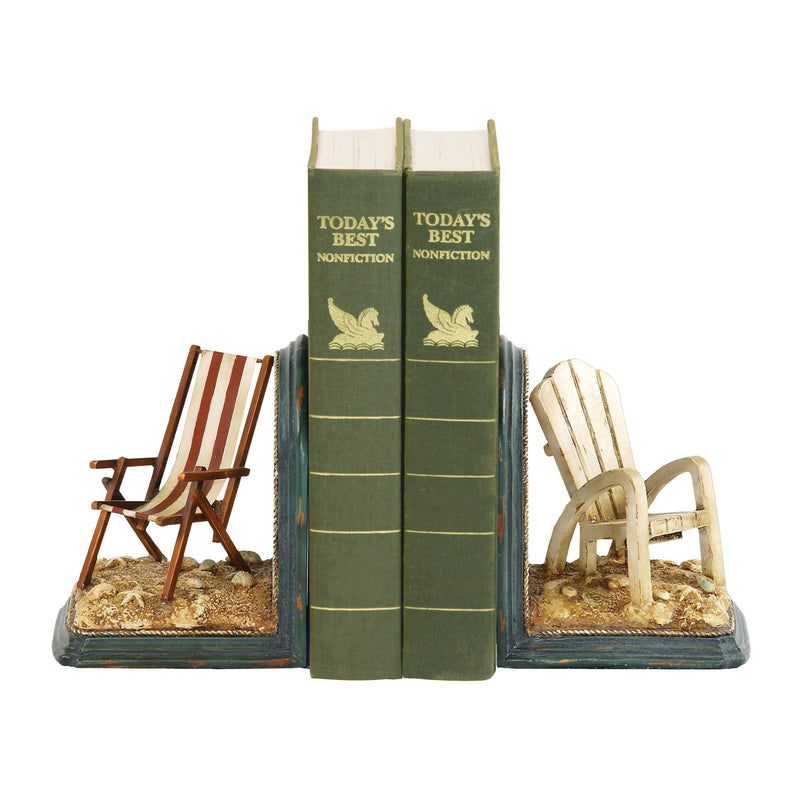 91-4206  Pair Of Beach Chair Bookends Bookend - RauFurniture.com