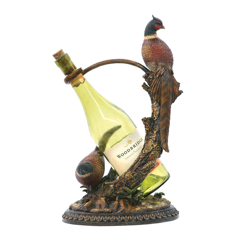 91-4370 Autumn Pheasant Wine Holder Wine Rack - RauFurniture.com