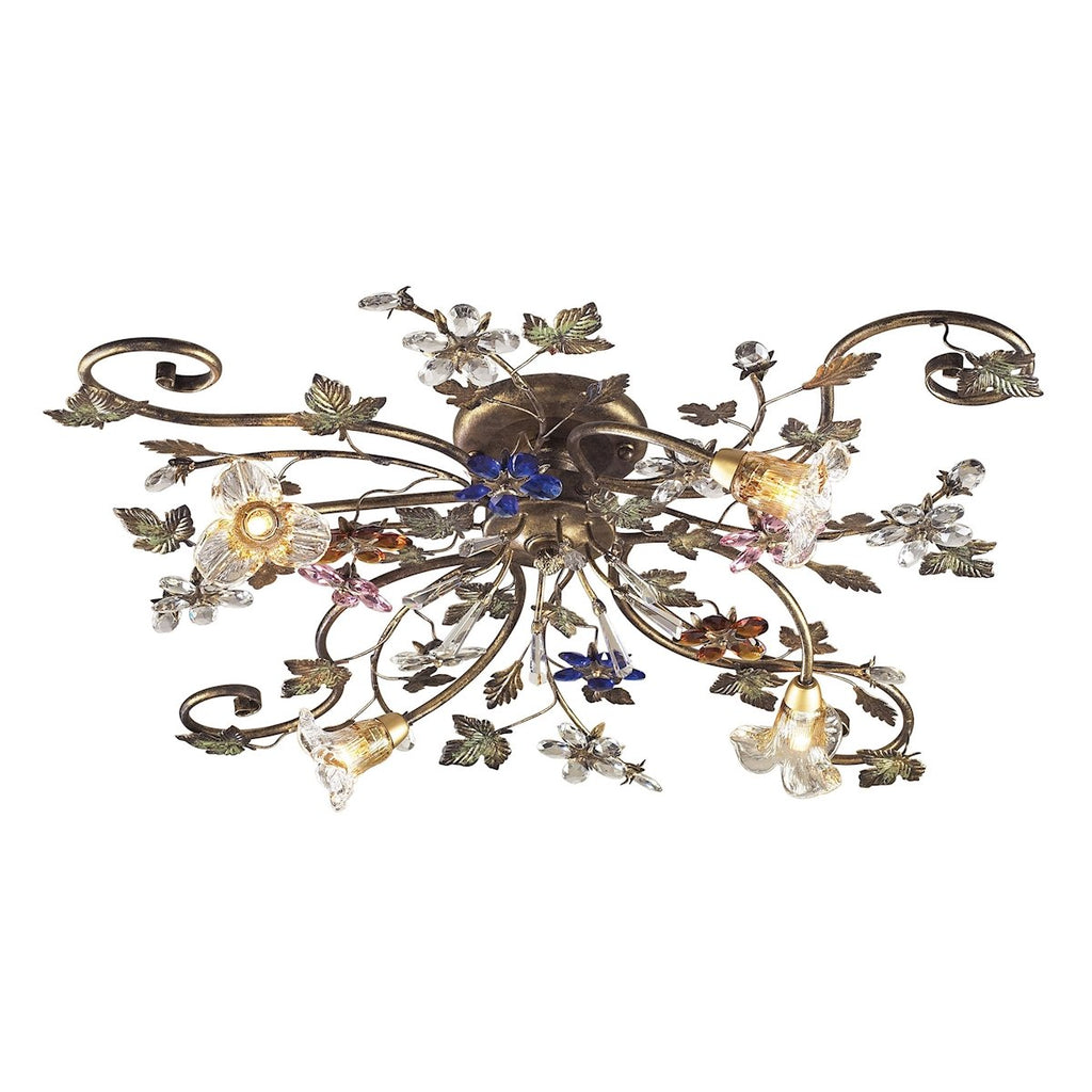 Brillare - Semi Flush Mount - Bronzed Rust