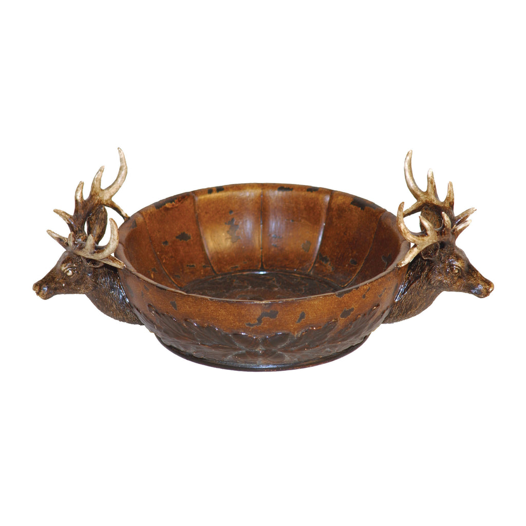 93-5564  Stag Red Deer Display Bowl Bowl - RauFurniture.com