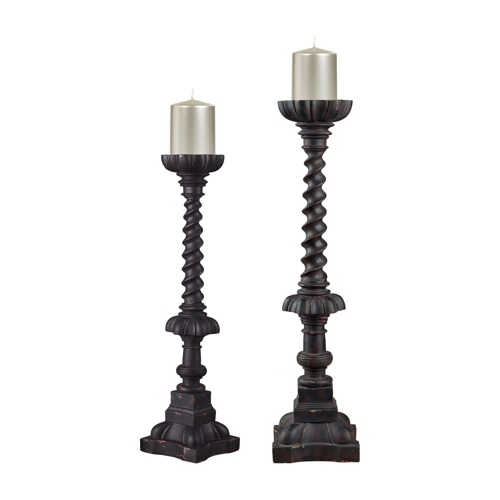 93-9137 Set Of 2 Fronton Candle Holders - Free Shipping! Candle/Candle Holder - RauFurniture.com