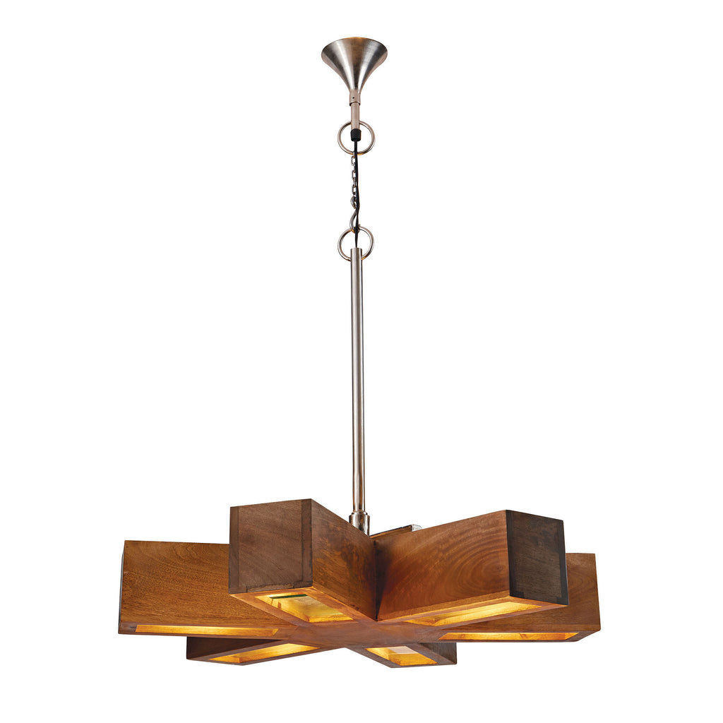985-023 Retro 6-Light Spoke Pendant Pendant - RauFurniture.com