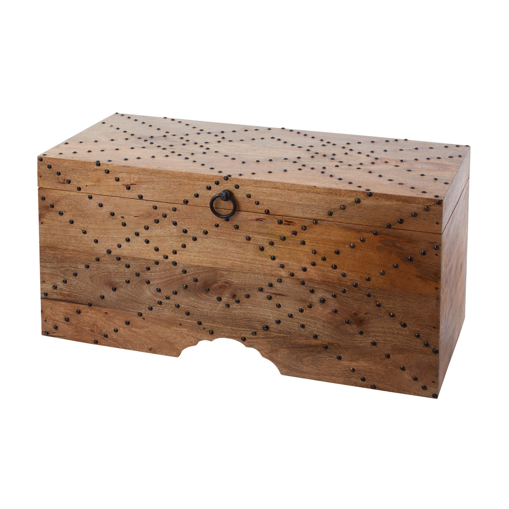 985-034 Plaid Nail Head Chest Chest - RauFurniture.com