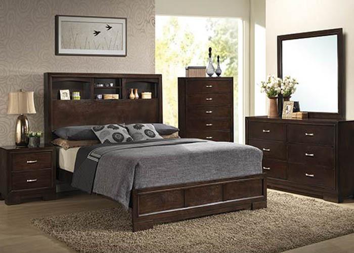 C4233A Walnut Bedroom - ReeceFurniture.com