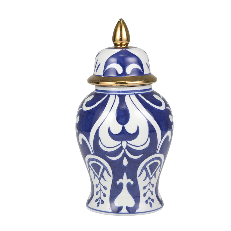 White/Blue Temple Jar, Bold