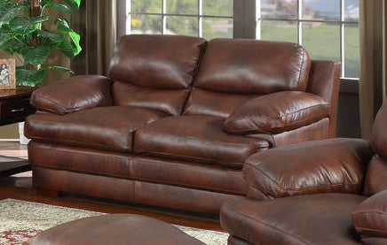 S2892 Baron 2365C Brown Top Grain Leather Furniture - RauFurniture.com