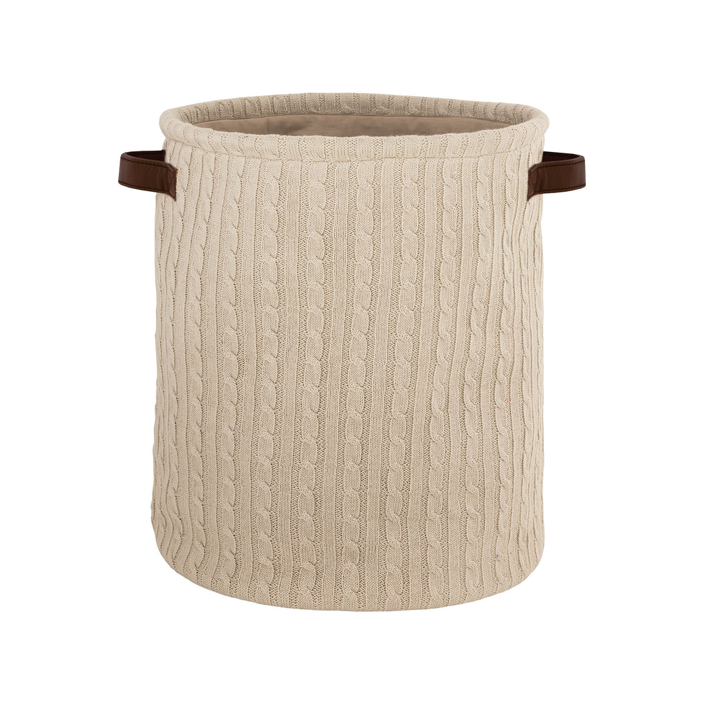 BSKT003 - Knitted Cotton Basket in Taupe