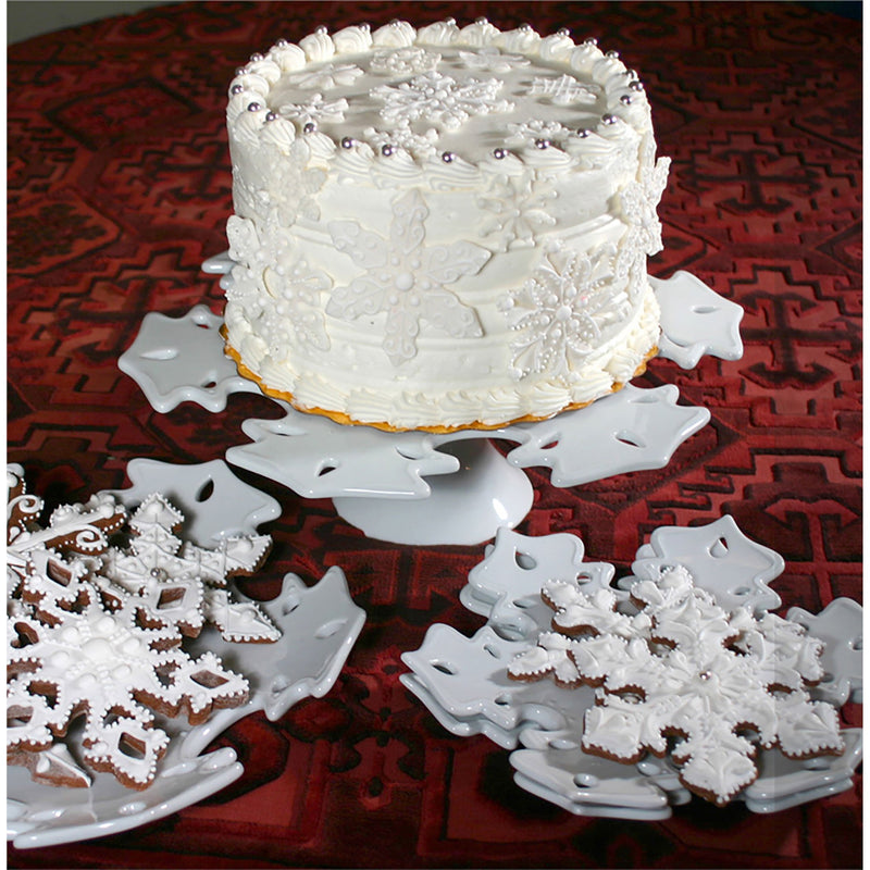 CAKST001 - Snowflake Cake Stand