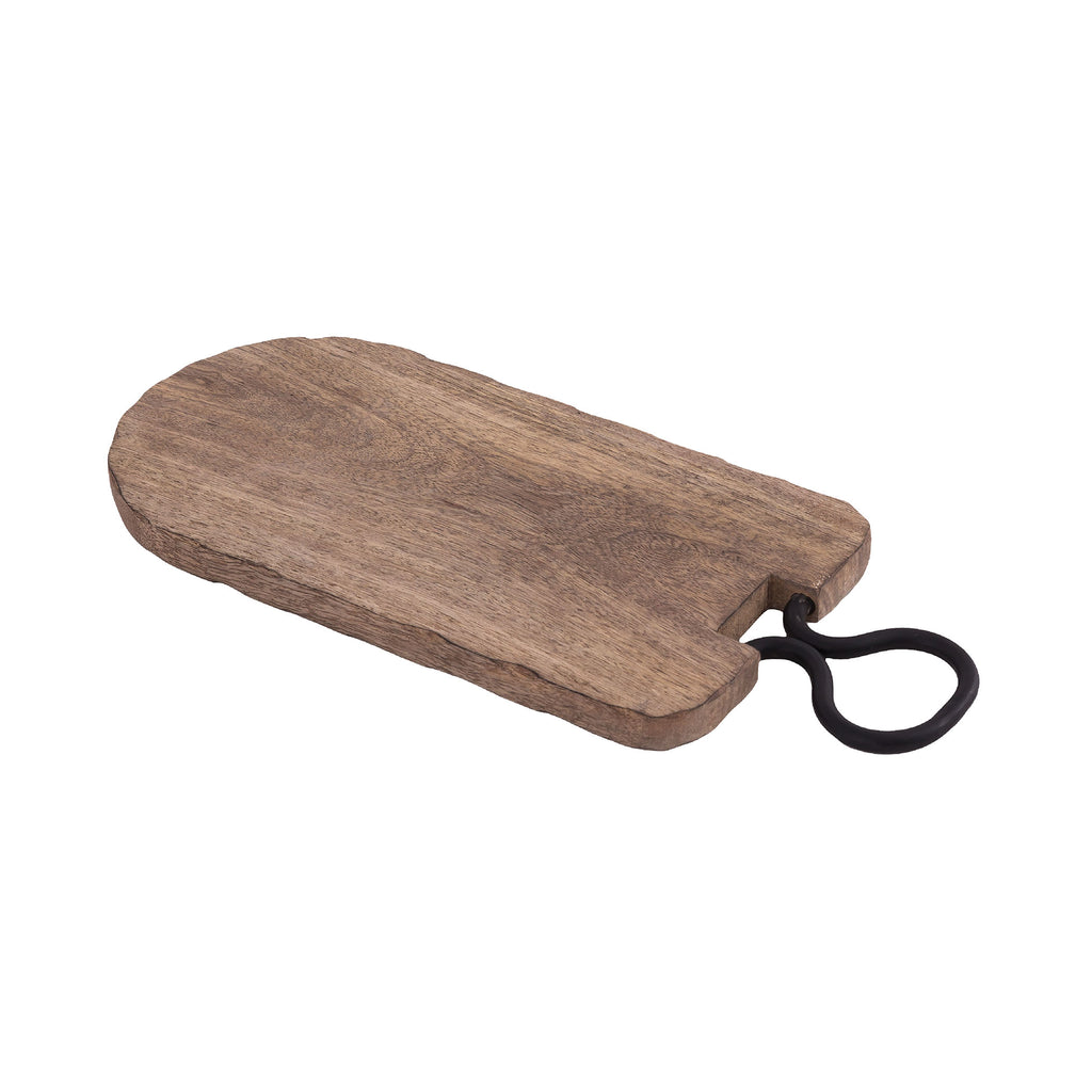 CBORD002 - Mango Cutting Board with Iron Handle