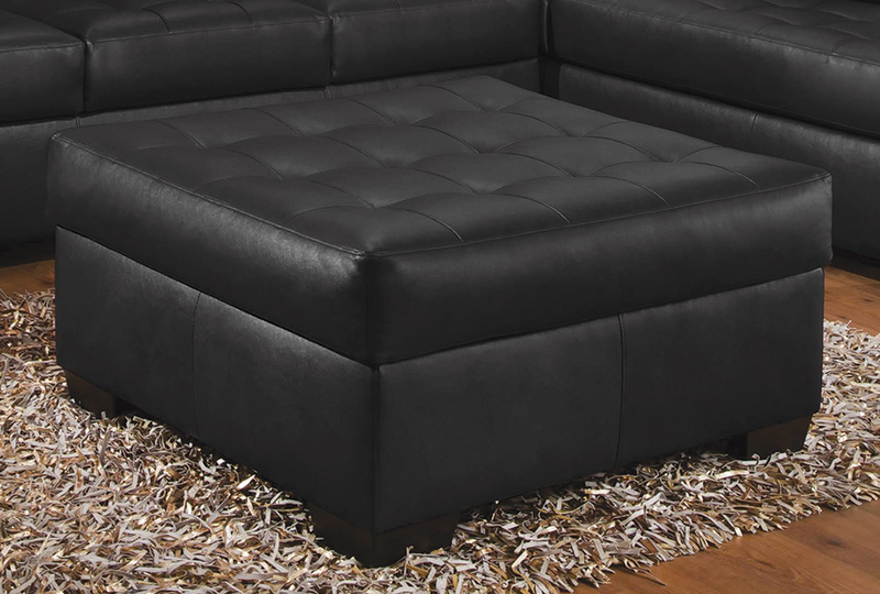 9568 Showtime Onyx Bonded Leather 2 Piece Sectional, Stationary Sectionals, Simmons, - ReeceFurniture.com - Free Local Pick Up: Frankenmuth, MI