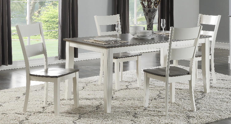 8205 Grey & White Dining Room Set - ReeceFurniture.com