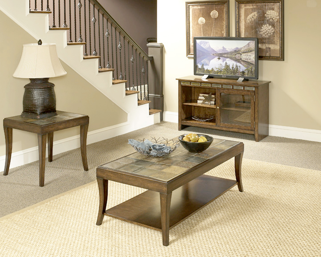 6013 Mahogany Slate Top, Occasional Tables, American Imports, - ReeceFurniture.com - Free Local Pick Up: Frankenmuth, MI
