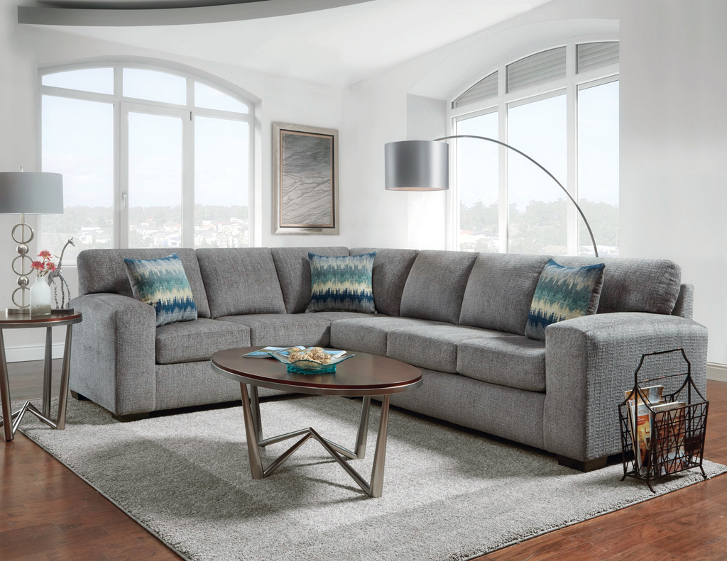 5950 Silverton Pewter 2 Piece Sectional - ReeceFurniture.com