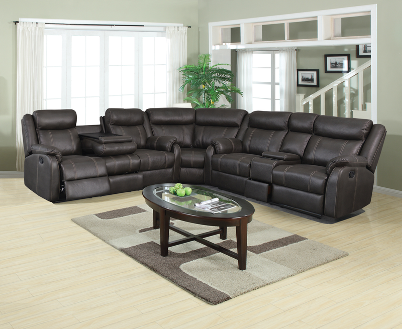 L7303 Gin Rummy Charcoal 3 Piece Sectional - ReeceFurniture.com