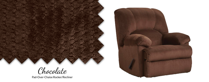 8500 Feel Good Pad-Over-Chaise Rocker/Recliner